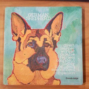 Absorbent Stone Coasters - German Shephard